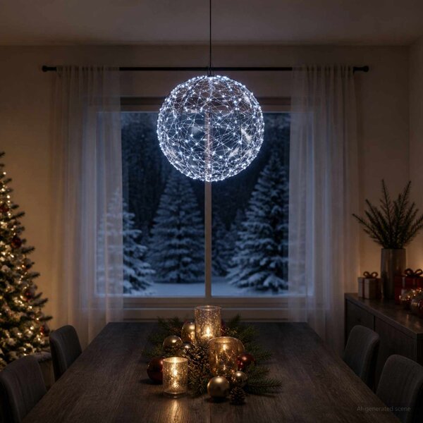 Karácsonyi csúcsdísz világítás 500 LED Hideg fehér