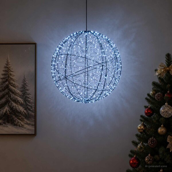 Karácsonyi csúcsdísz világítás 500 LED Hideg fehér