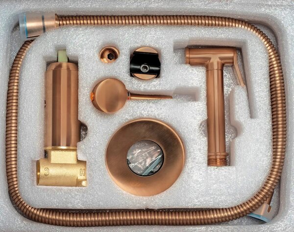 Bidé csap Lungo Loop Copper Brush