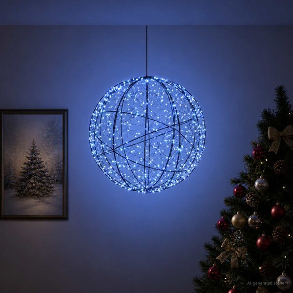Karácsonyi csúcsdísz világítás 500 LED Kék Átmérő 40 x 42 cm