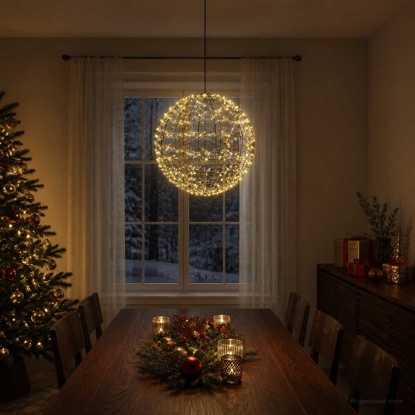 Karácsonyi csúcsdísz világítás 950 LED Meleg fehér