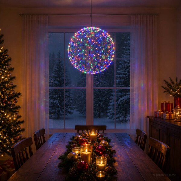 Karácsonyi csúcsdísz világítás 950 LED Többszínű