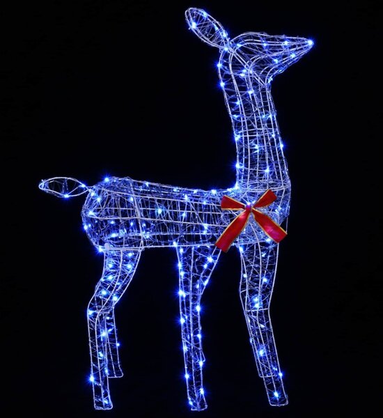 3D karácsonyi rénszarvas LOVIISA 110 LED Kék 70 x 26 x 100 cm