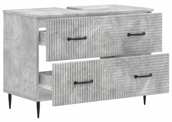 Fürdőszobai mosdószekrény HAARLEM Betonszürke 82 x 41 x 58,5 cm