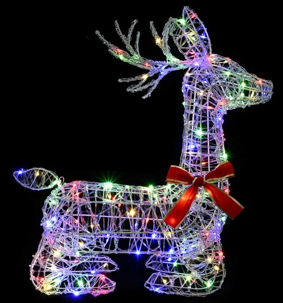 3D karácsonyi rénszarvas LOVIISA 140 LED Többszínű