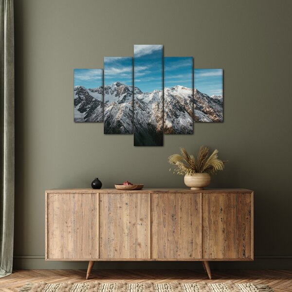 Havas csúcsok képe, Fiordland (150x105 cm)