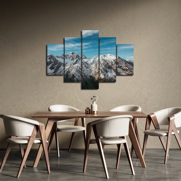 Havas csúcsok képe, Fiordland (150x105 cm)