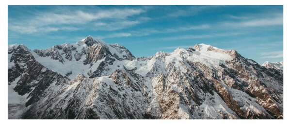 Havas csúcsok képe, Fiordland (120x50 cm)
