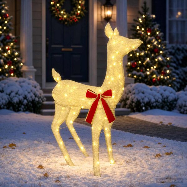 3D karácsonyi rénszarvas LOVIISA 110 LED Meleg fehér