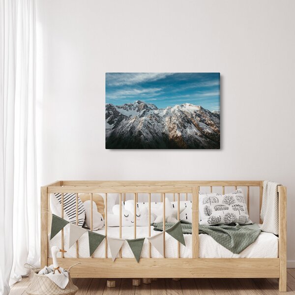 Havas csúcsok képe, Fiordland (90x60 cm)