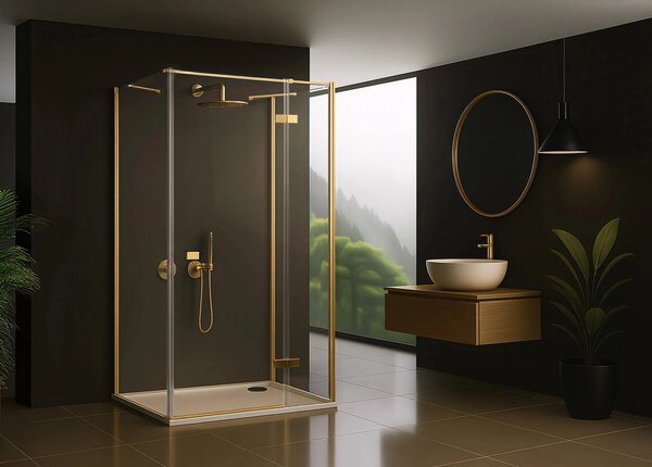 Zuhanykabin Rea Atlas 90x80 Brush Gold