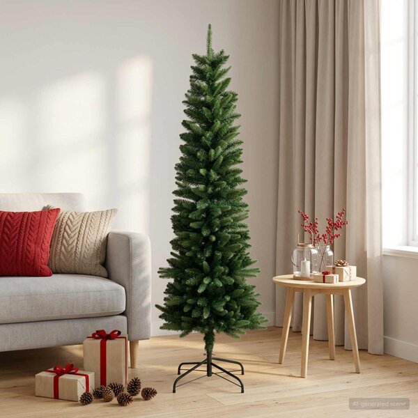 Artificial Slim Christmas Tree 120 cm PE és PVC Zöld