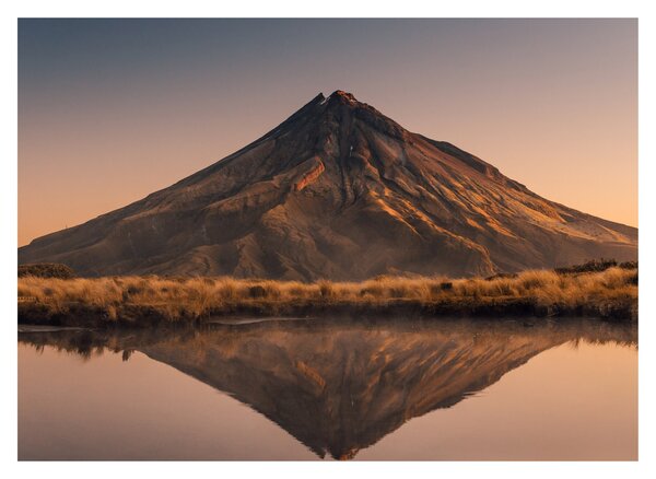 A Mount Taranaki visszaverődése, Új-Zéland (70x50 cm)