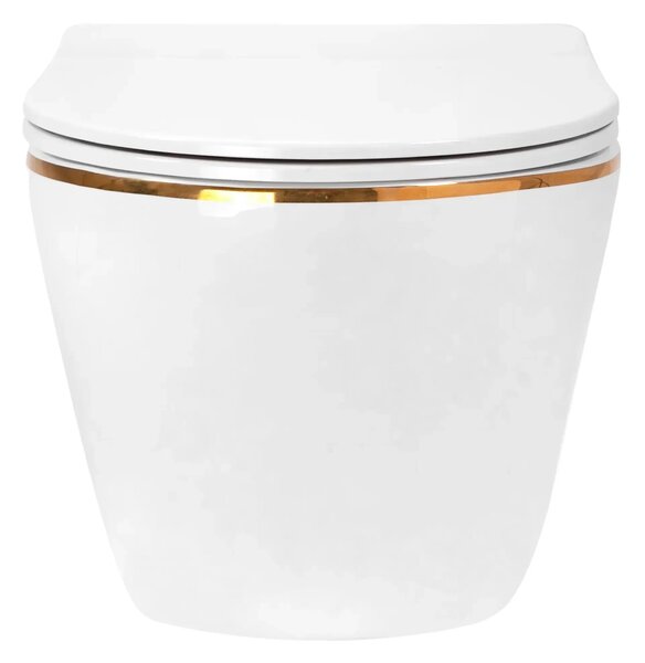 WC csésze Rea Carlo Mini Tornado NF GOLD EDGE