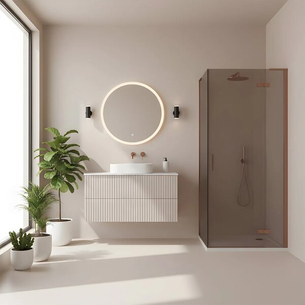 Zuhanykabin REA Hugo 80x90 Copper Brush