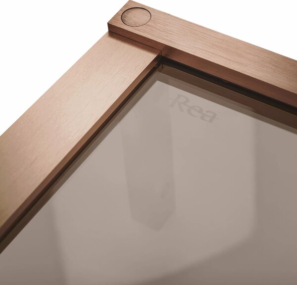 Zuhanykabin REA Hugo Double 80x100 Copper Brush