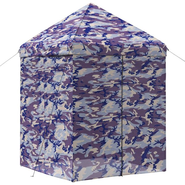 Gyorsan felállítható pavilon 4 oldalfallal 2 x 2 m Kék álcázott