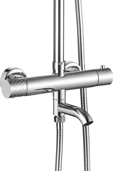 Termosztátos zuhanyszett Lungo Diamond chrome