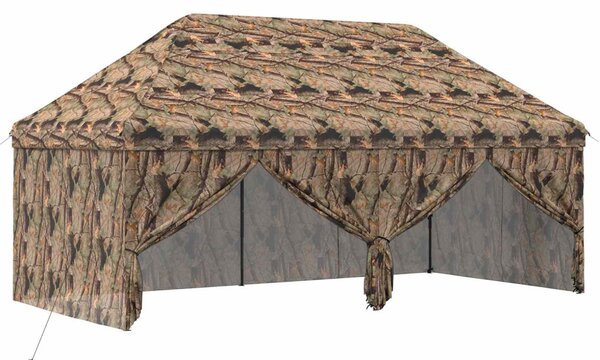 Gyorsan felállítható pavilon 4 oldalfallal 3 x 6 m