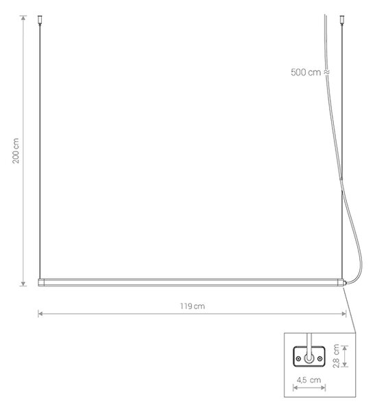 Cameleon H LED beépített LED-es függeszték