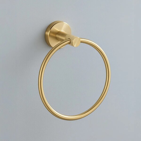 Fürdőszoba fogas Ring 6610 Modern Brush Gold