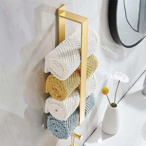 Fürdőszoba fogas Brush Gold