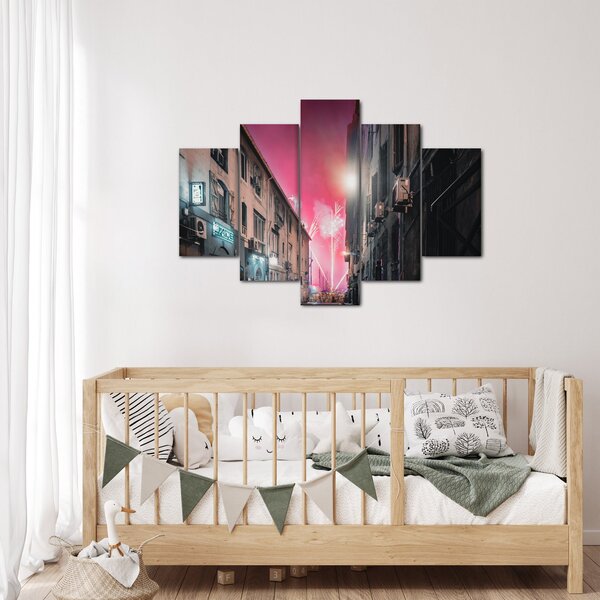 Tűzijáték Marseille-ben (150x105 cm)