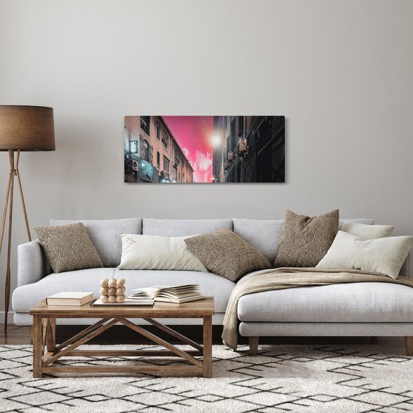 Tűzijáték Marseille-ben (120x50 cm)