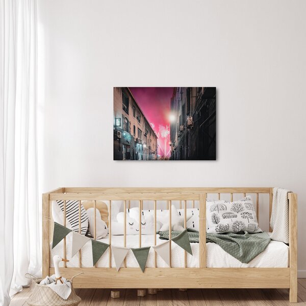Tűzijáték Marseille-ben (70x50 cm)