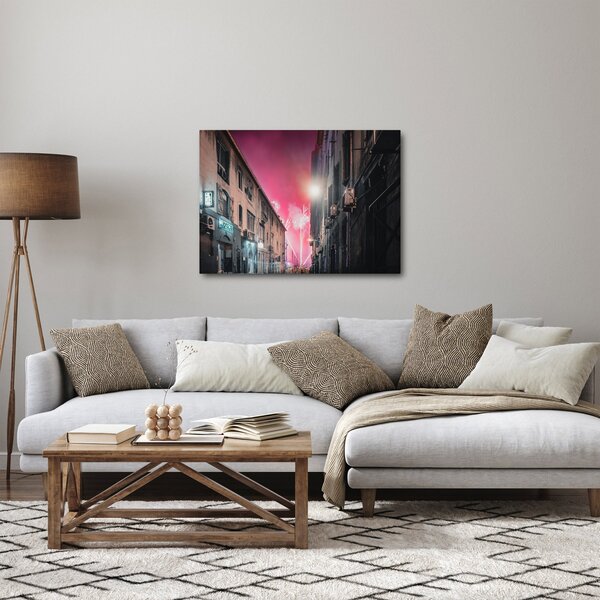 Tűzijáték Marseille-ben (70x50 cm)