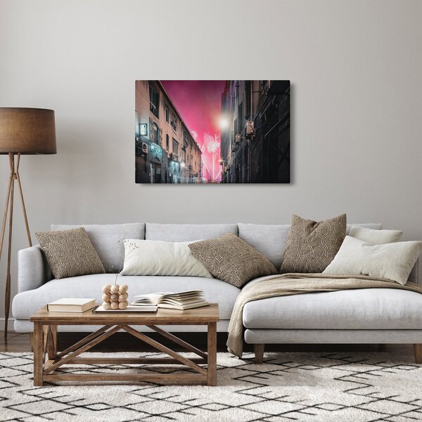 Tűzijáték Marseille-ben (90x60 cm)