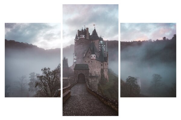 Kép - Eltz-kastély, Németország (90x60 cm)
