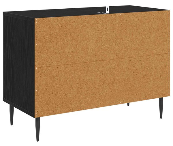 TV szekrény RAALTE 69 x 33 x 50,5 cm Fekete Tölgy Szerelt Fa