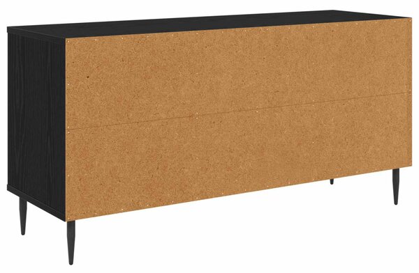 TV szekrény RAALTE 102 x 33 x 51 cm Fekete Tölgy Szerelt Fa