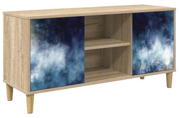 TV szekrény RAALTE 102 x 33 x 50 cm Sonoma Szerelt Fa