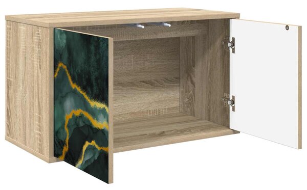 Falsítható TV Szekrény WIJHE 69 x 33 x 40 cm Sonoma Tölgy