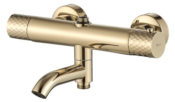 Termosztátos zuhanyszett Lungo Diamond Gold
