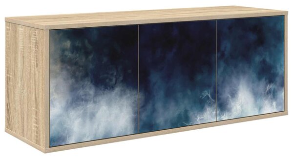 Falsítható TV Szekrény RAALTE 102 x 33 x 40 cm Sonoma Tölgy