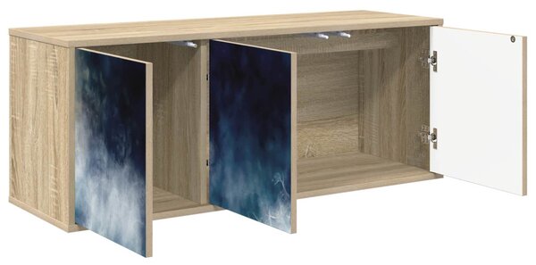 Falsítható TV Szekrény RAALTE 102 x 33 x 40 cm Sonoma Tölgy