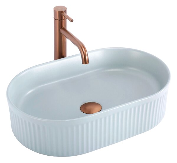Pultos mosdókagyló Rea Vanda Baby Blue Matt