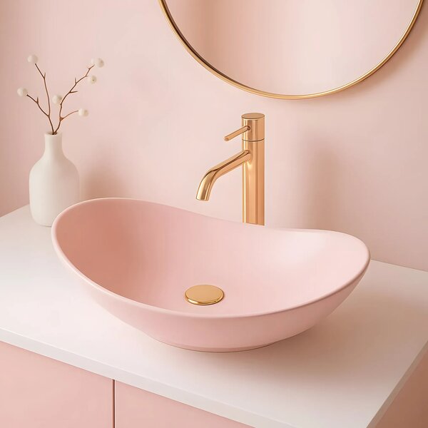 Pultos mosdó Rea Royal Powder Pink Matt