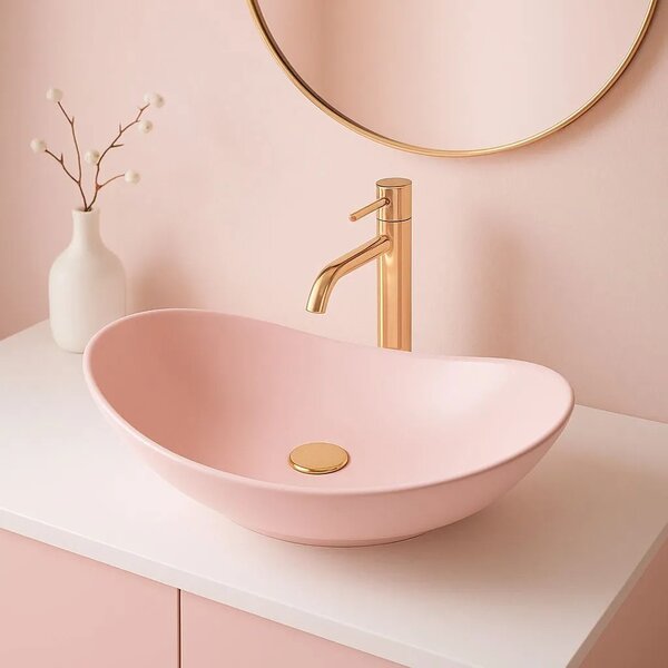 Pultos mosdó Rea Royal Powder Pink Matt