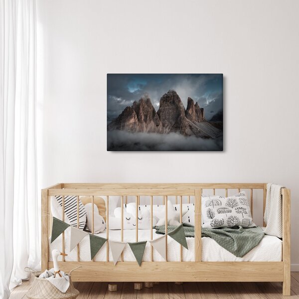 Kép - Három fogak, olasz Dolomitok (90x60 cm)