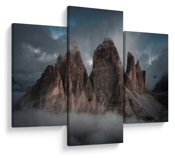 Kép - Három fogak, olasz Dolomitok (90x60 cm)