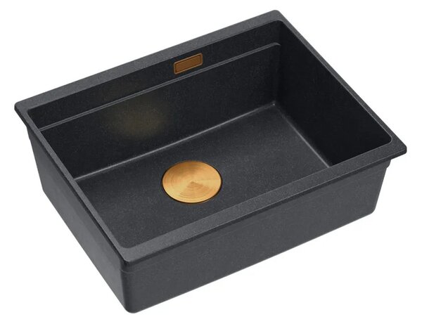 Gránit mosogató Logan 100 Black Metallic