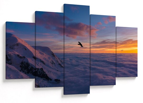 Kép naplementekor, Mt. blanc (150x105 cm)