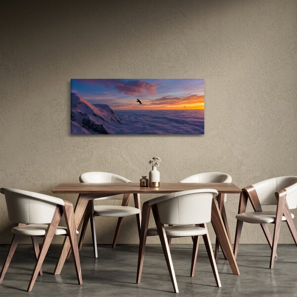 Kép naplementekor, Mt. blanc (120x50 cm)