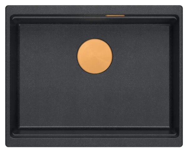 Gránit mosogató Logan 100 Black Metallic