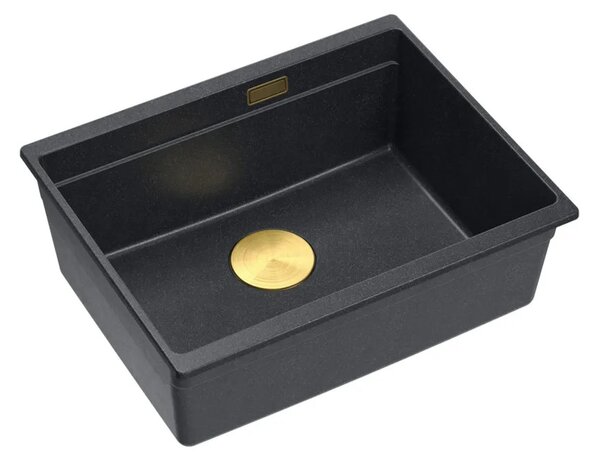 Gránit mosogató Logan 100 Black Metallic