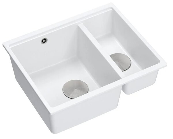 Gránit mosogató Logan 150 White